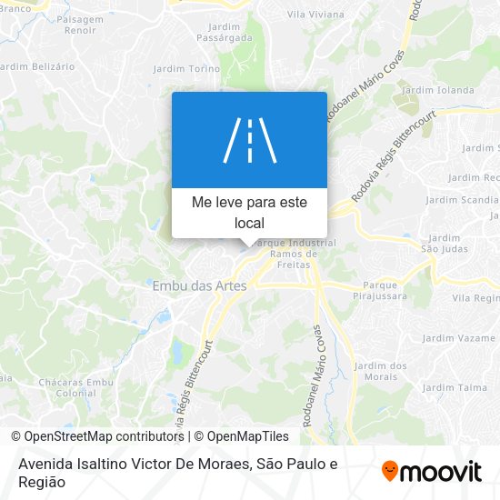Avenida Isaltino Victor De Moraes mapa
