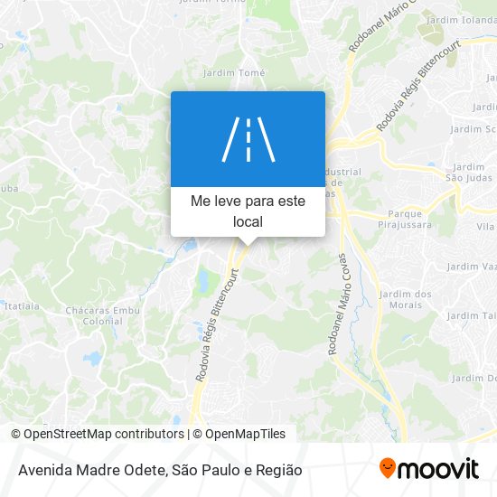 Avenida Madre Odete mapa