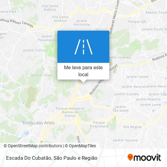 Escada Do Cubatão mapa