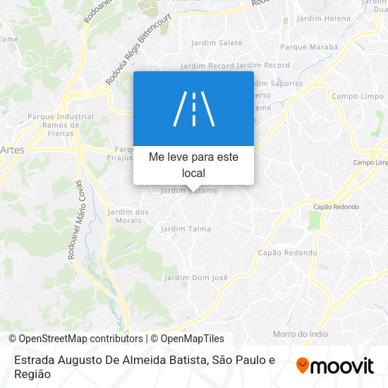 Estrada Augusto De Almeida Batista mapa