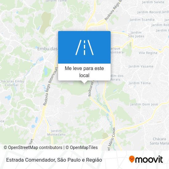Estrada Comendador mapa
