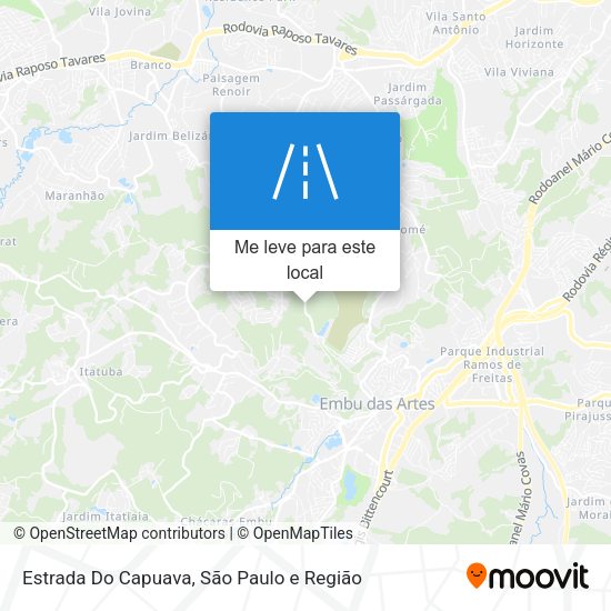 Estrada Do Capuava mapa