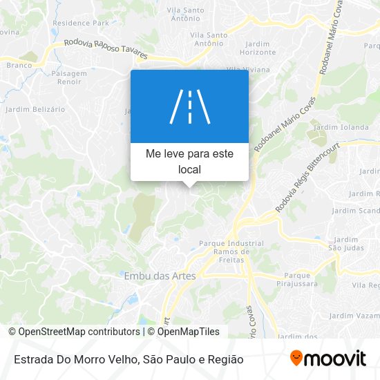 Estrada Do Morro Velho mapa