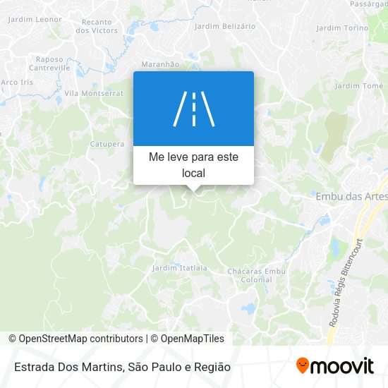 Estrada Dos Martins mapa