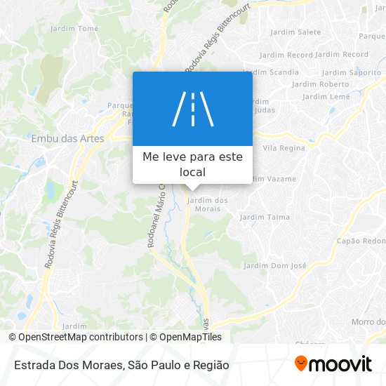 Estrada Dos Moraes mapa