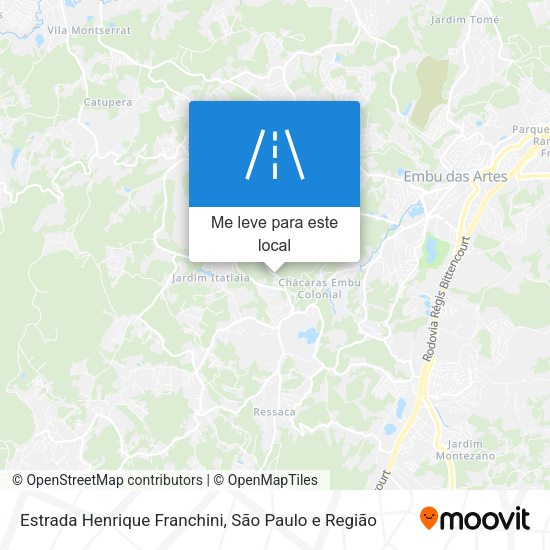 Estrada Henrique Franchini mapa