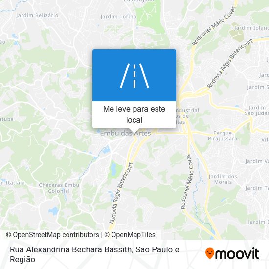 Rua Alexandrina Bechara Bassith mapa