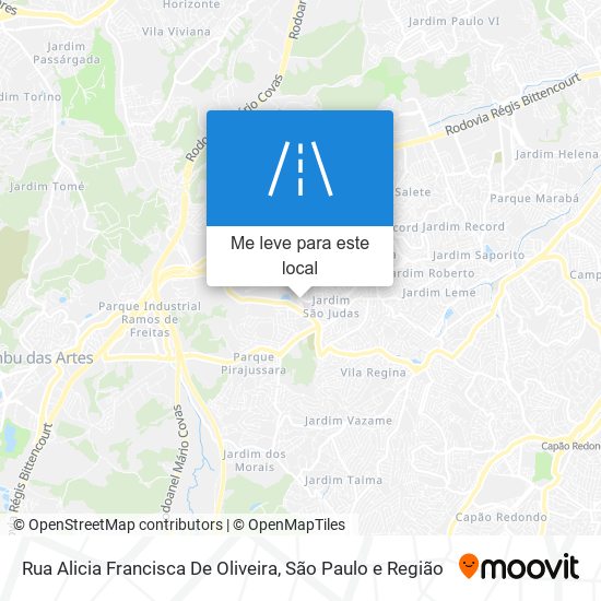 Rua Alicia Francisca De Oliveira mapa