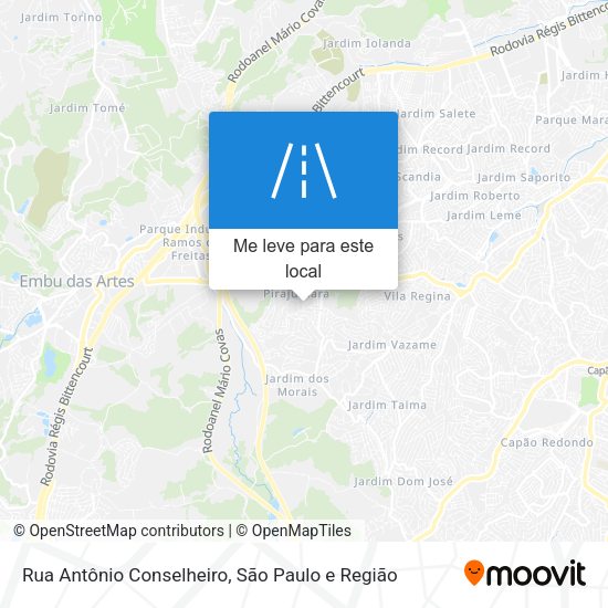 Rua Antônio Conselheiro mapa