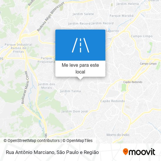 Rua Antônio Marciano mapa