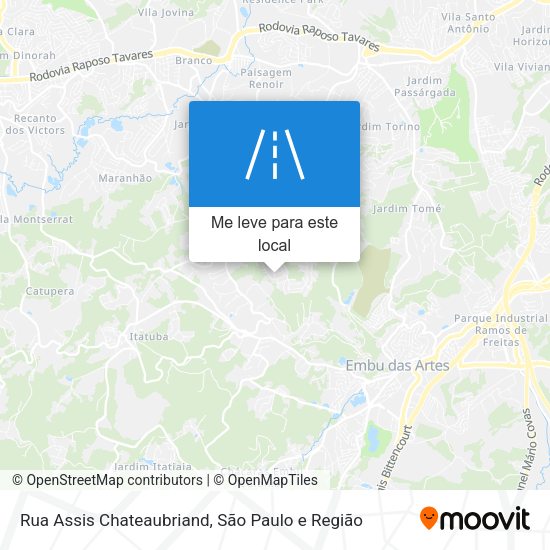 Rua Assis Chateaubriand mapa