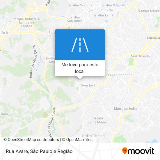 Rua Avaré mapa