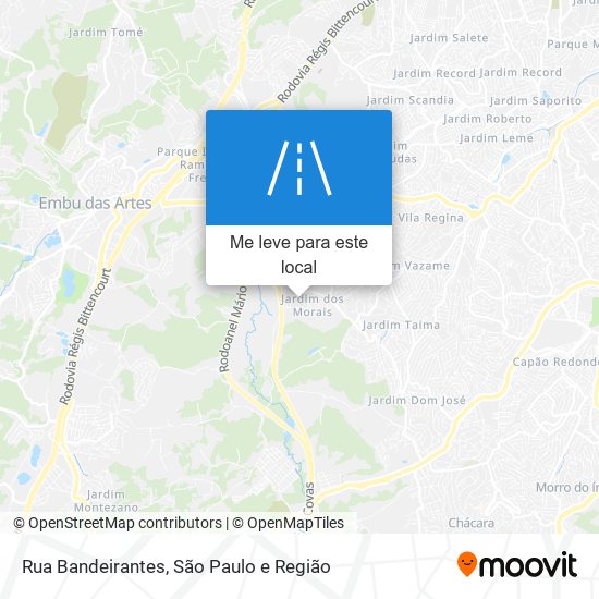 Rua Bandeirantes mapa