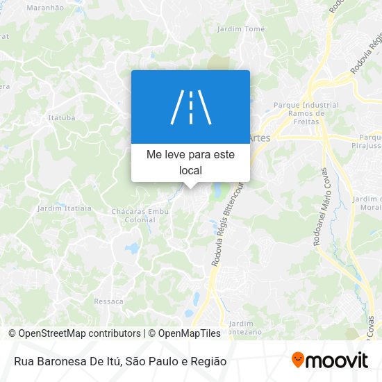 Rua Baronesa De Itú mapa