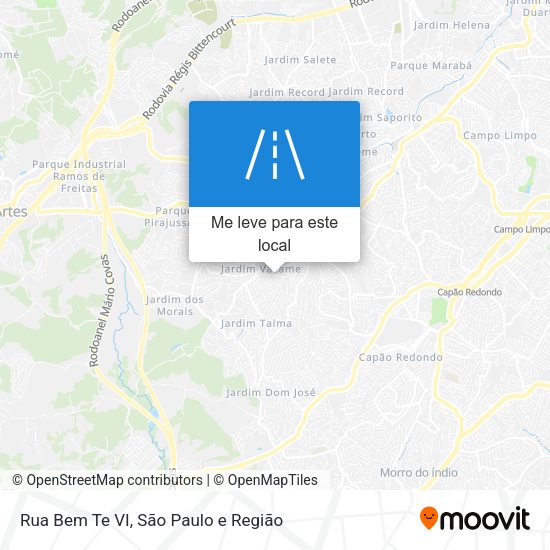Rua Bem Te VI mapa