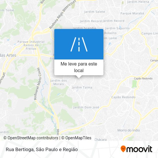 Rua Bertioga mapa