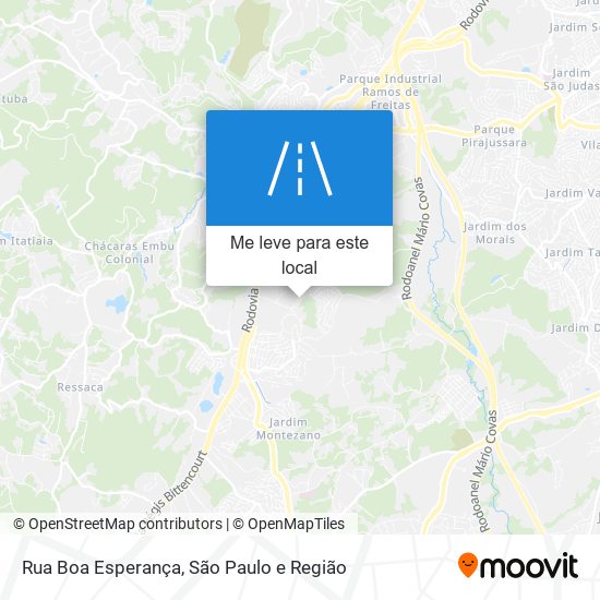 Rua Boa Esperança mapa