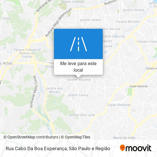 Rua Cabo Da Boa Esperança mapa