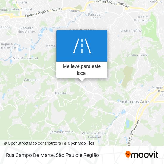 Rua Campo De Marte mapa