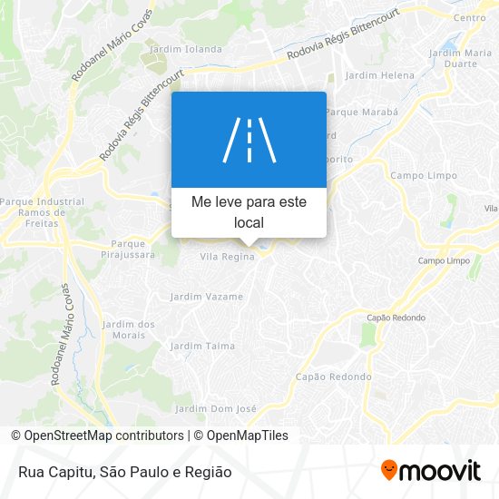 Rua Capitu mapa