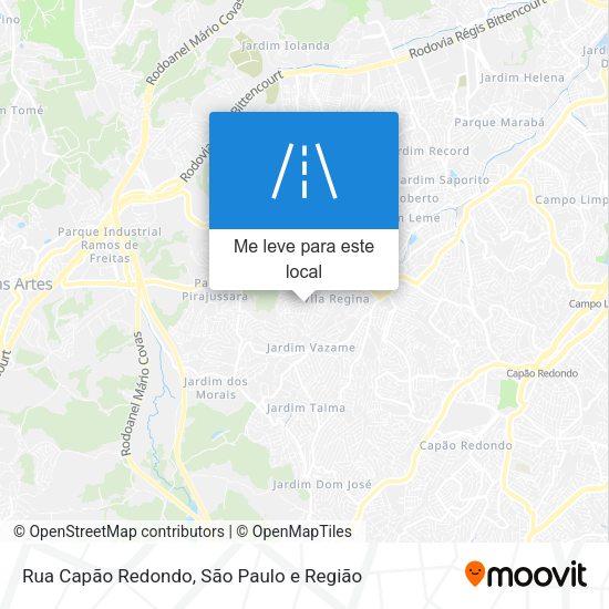 Rua Capão Redondo mapa