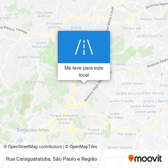 Rua Caraguatatuba mapa