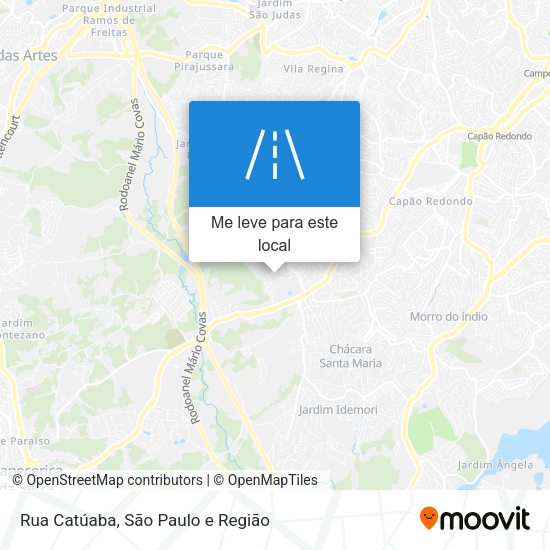 Rua Catúaba mapa