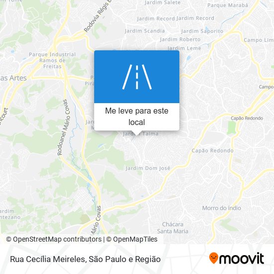 Rua Cecília Meireles mapa