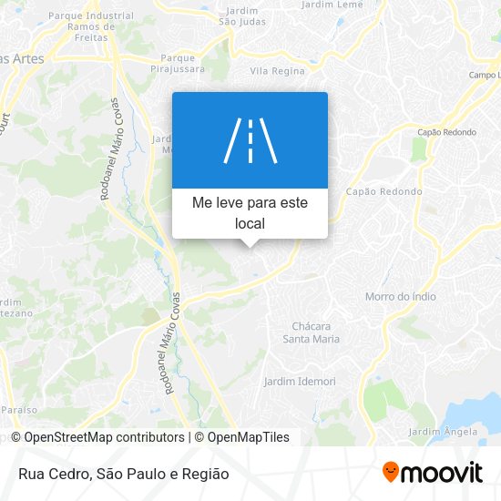 Rua Cedro mapa