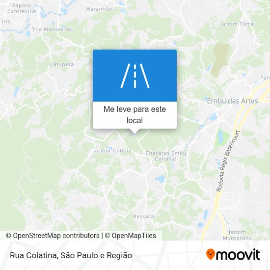 Rua Colatina mapa
