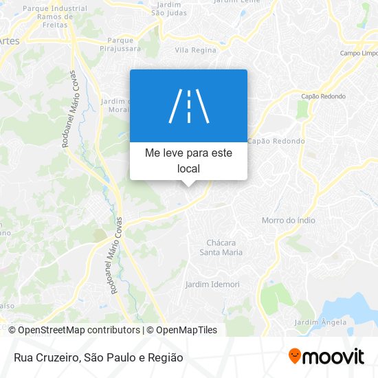 Rua Cruzeiro mapa