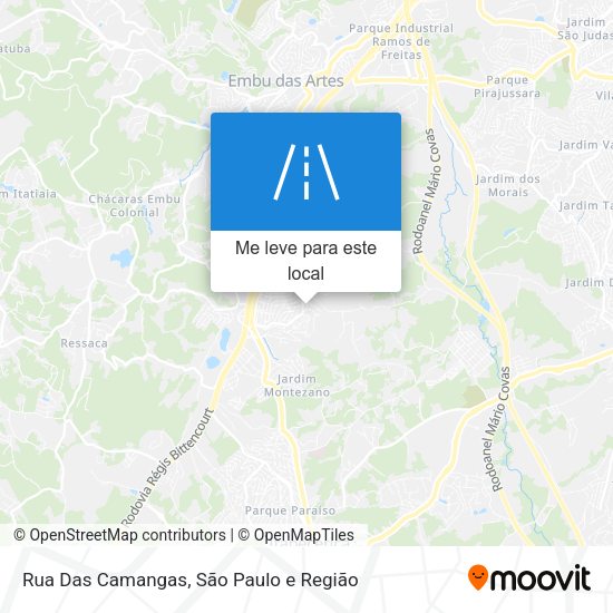 Rua Das Camangas mapa