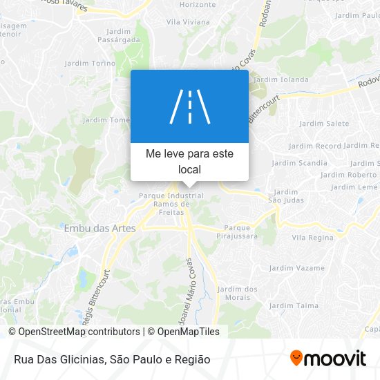 Rua Das Glicinias mapa
