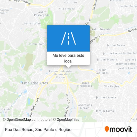 Rua Das Rosas mapa