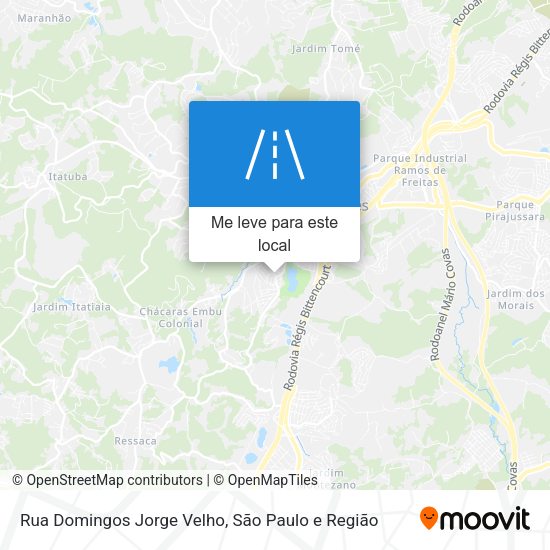 Rua Domingos Jorge Velho mapa