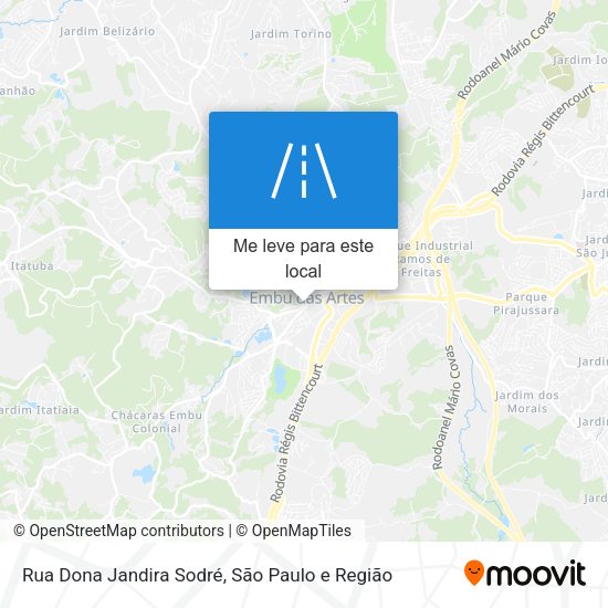 Rua Dona Jandira Sodré mapa