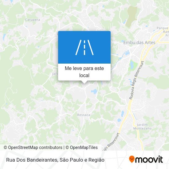 Rua Dos Bandeirantes mapa