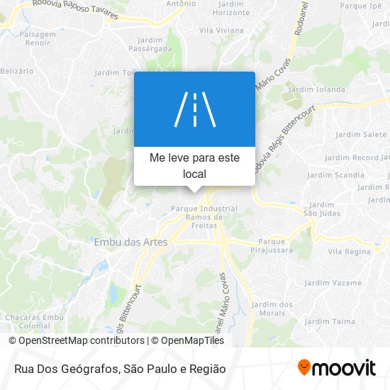 Rua Dos Geógrafos mapa