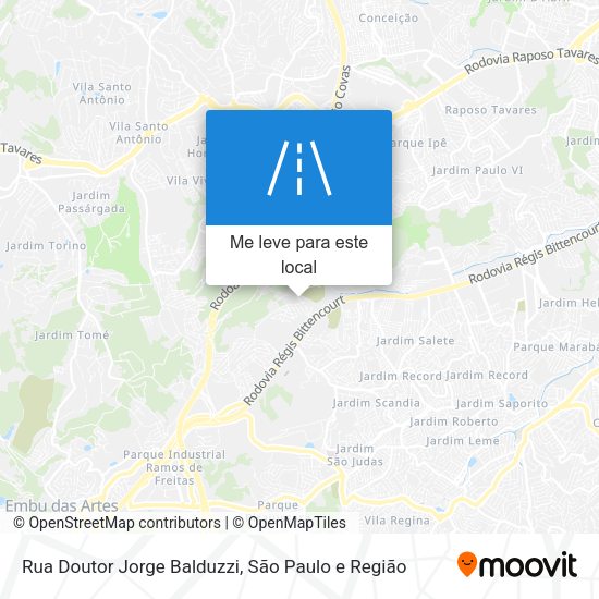 Rua Doutor Jorge Balduzzi mapa