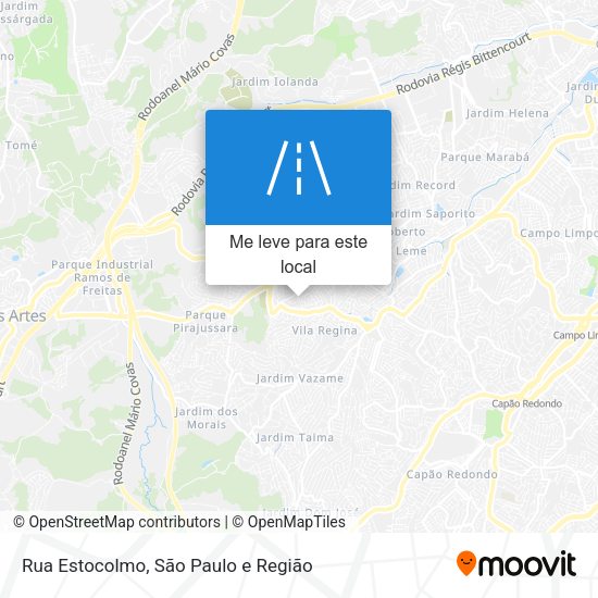 Rua Estocolmo mapa