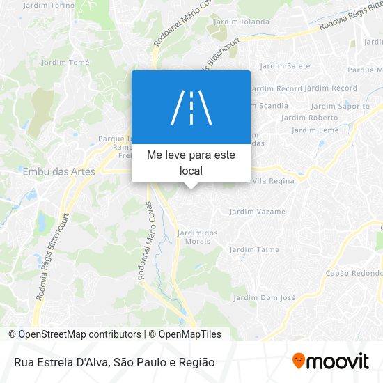Rua Estrela D'Alva mapa