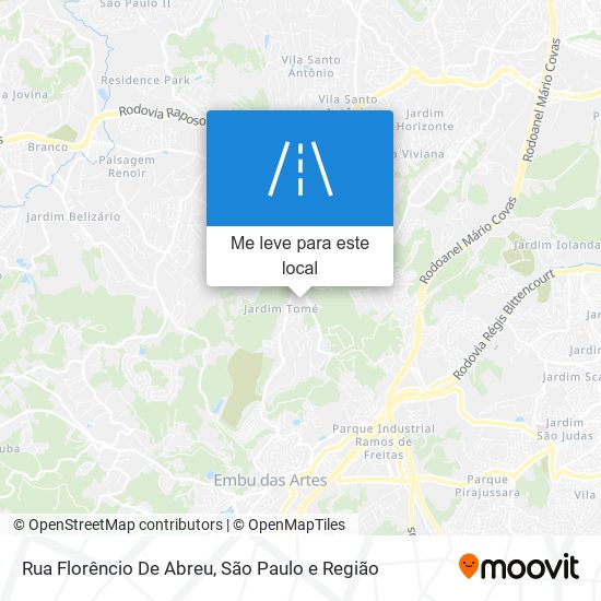 Rua Florêncio De Abreu mapa