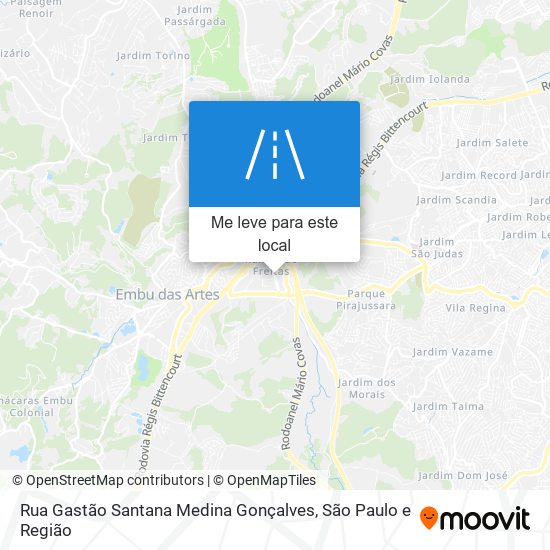 Rua Gastão Santana Medina Gonçalves mapa