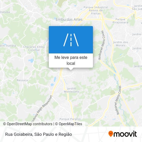 Rua Goiabeira mapa