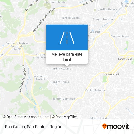 Rua Gótica mapa