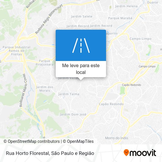 Rua Horto Florestal mapa