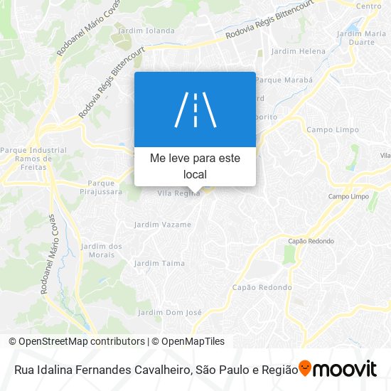 Rua Idalina Fernandes Cavalheiro mapa