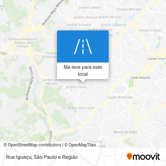 Rua Iguaçu mapa