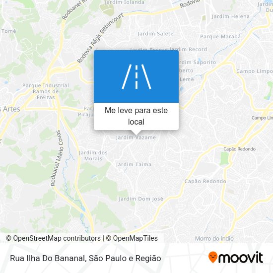 Rua Ilha Do Bananal mapa