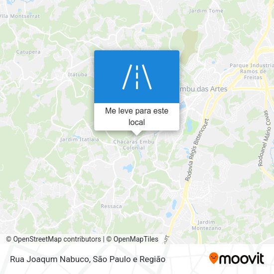 Rua Joaqum Nabuco mapa